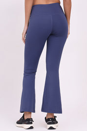 AXTZH Women’s High-Waist Flared Pants OUTER X0303-NAVY-ADF