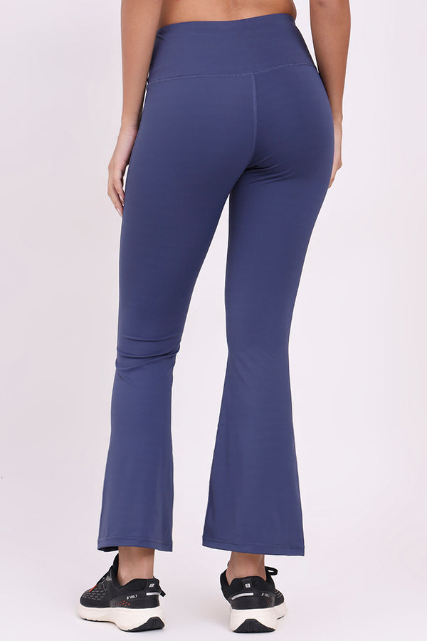 AXTZH Women’s High-Waist Flared Pants OUTER X0303-NAVY-ADF