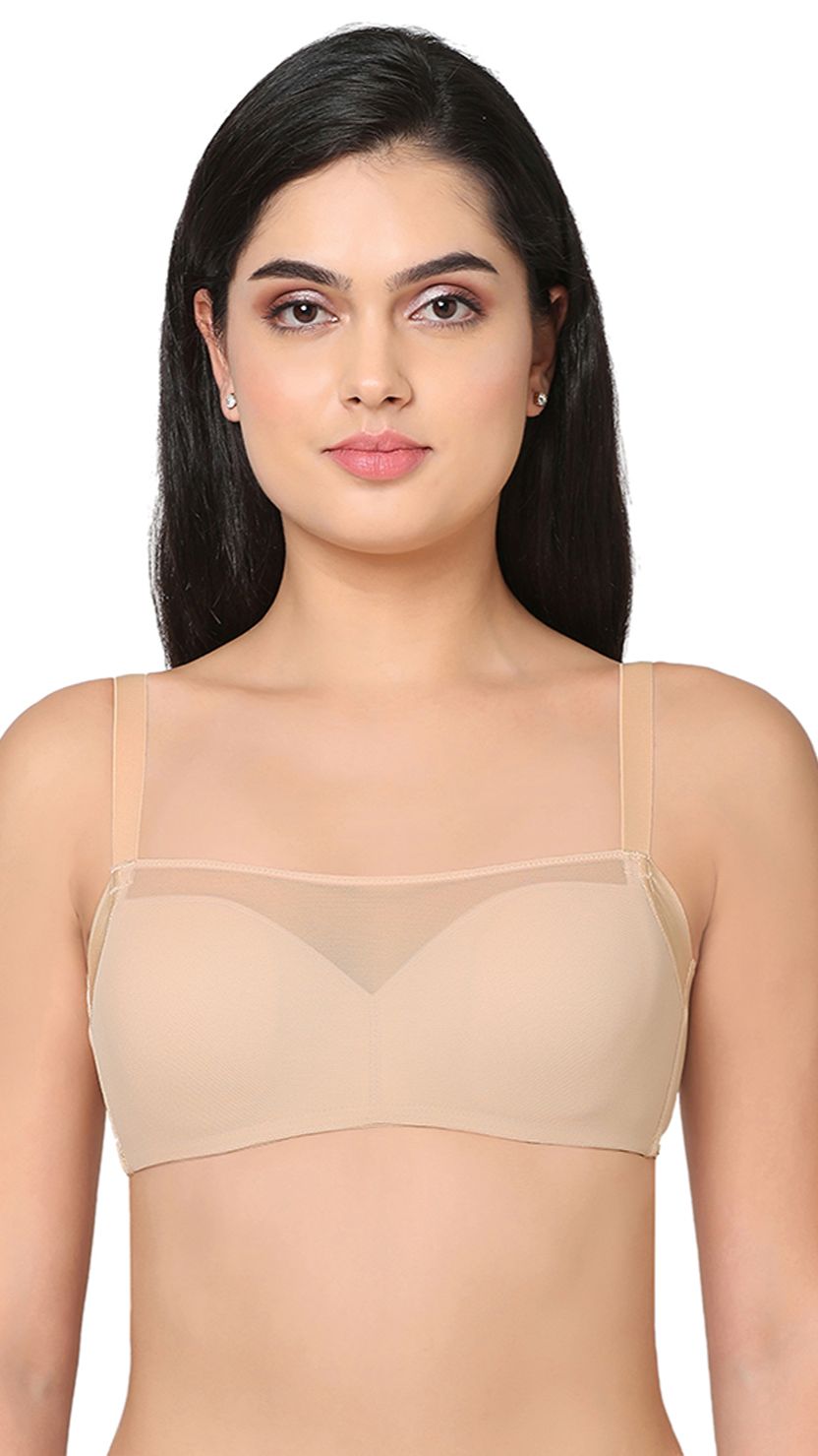 Padded Wired Mesh Full Coverage Bra