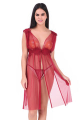 AXTZH-XNTSNETDK001 Scarlet Illusion Nude Power Net Nighty