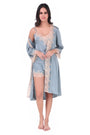 Night Gown shorts set with soft lace Accents