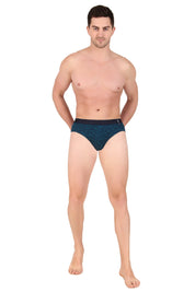 Jockey-US52 Super Combed Cotton Printed Brief with Ultrasoft Waistband