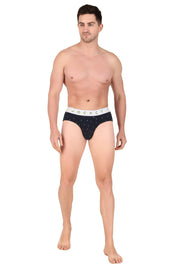 Jockey-NY01 Super Combed Cotton Elastane Stretch Printed Brief with Ultrasoft Waistband