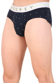 Jockey-NY01 Super Combed Cotton Elastane Stretch Printed Brief with Ultrasoft Waistband