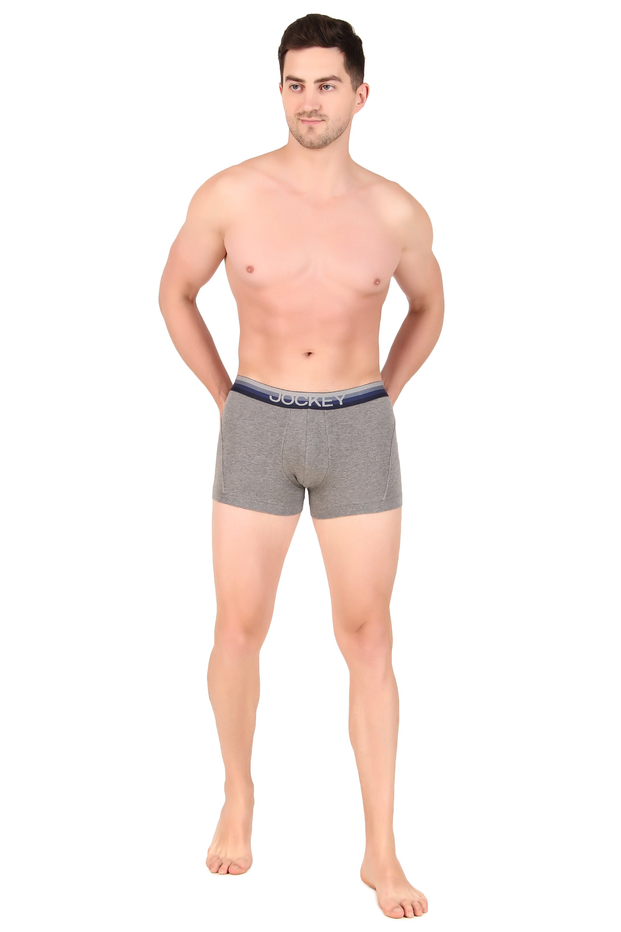 Jockey-US20 Super Combed Cotton Elastane Stretch Solid Trunk with Ultrasoft Waistband