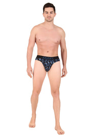 Jockey-FP22 Super Combed Cotton Elastane Stretch Printed Brief with Ultrasoft Waistband