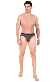 Jockey-US07 Super Combed Cotton Elastane Stretch Solid Brief with Ultrasoft Waistband