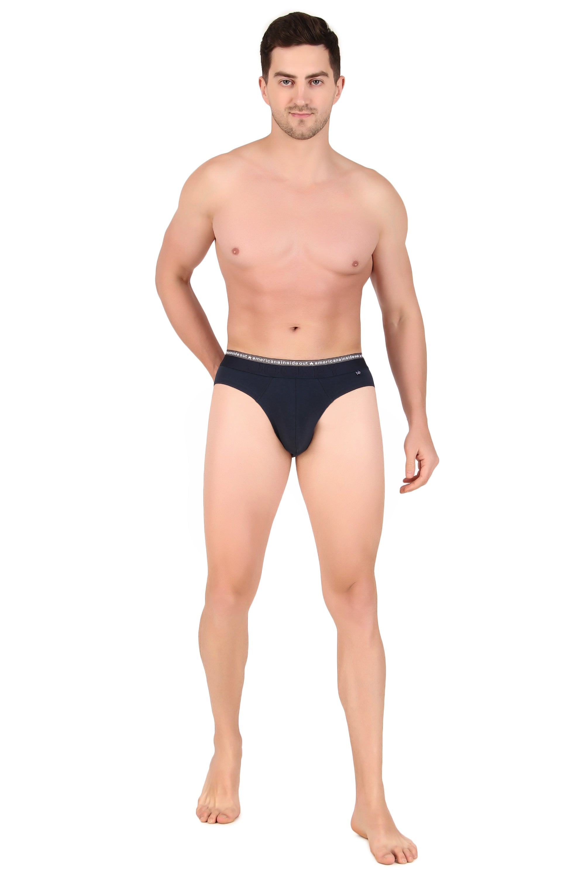 Jockey-US59 Super Combed Cotton Elastane Stretch Solid Brief with Ultrasoft Waistband