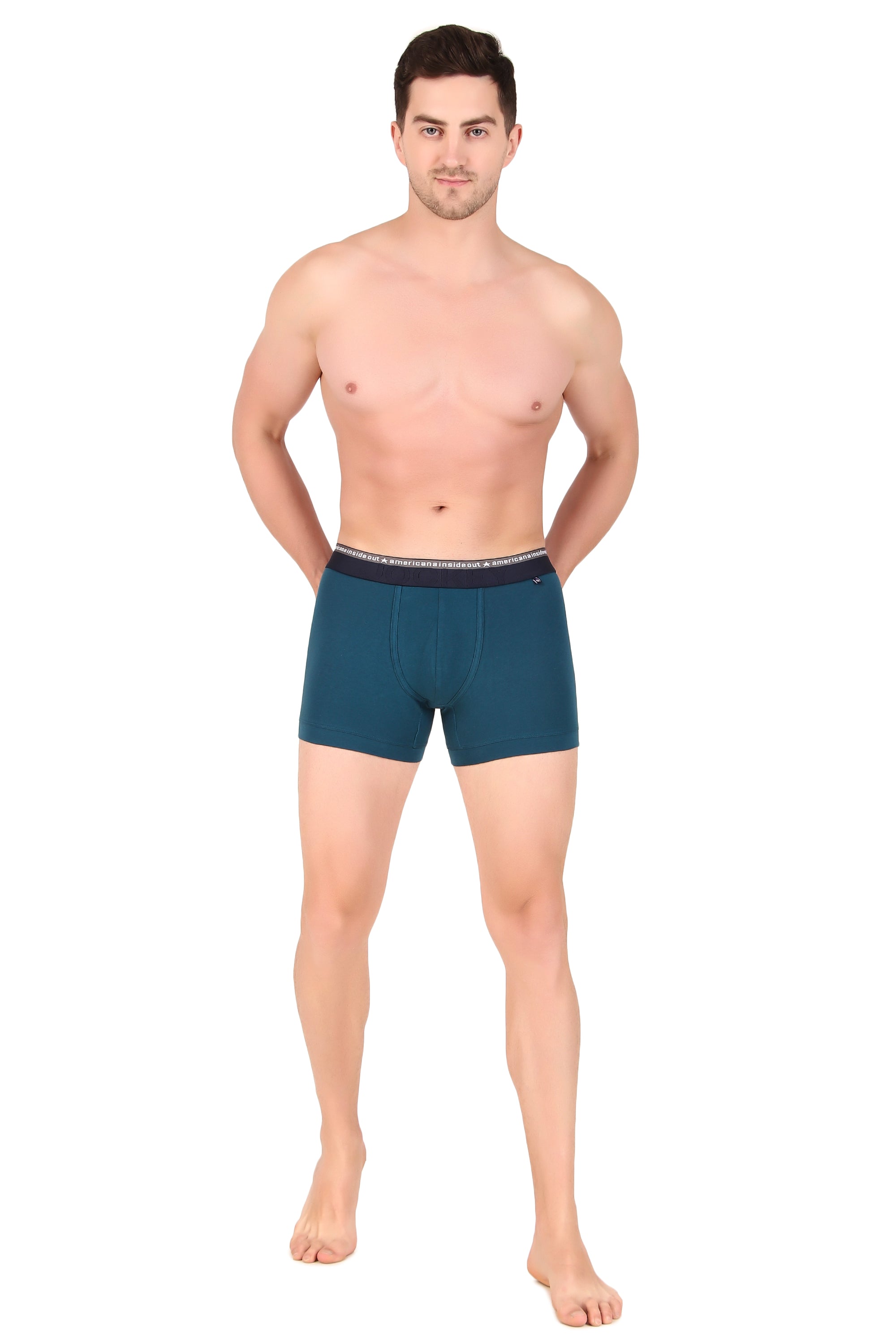 Jockey-US60 Super Combed Cotton Elastane Stretch Solid Trunk with Ultrasoft Waistband