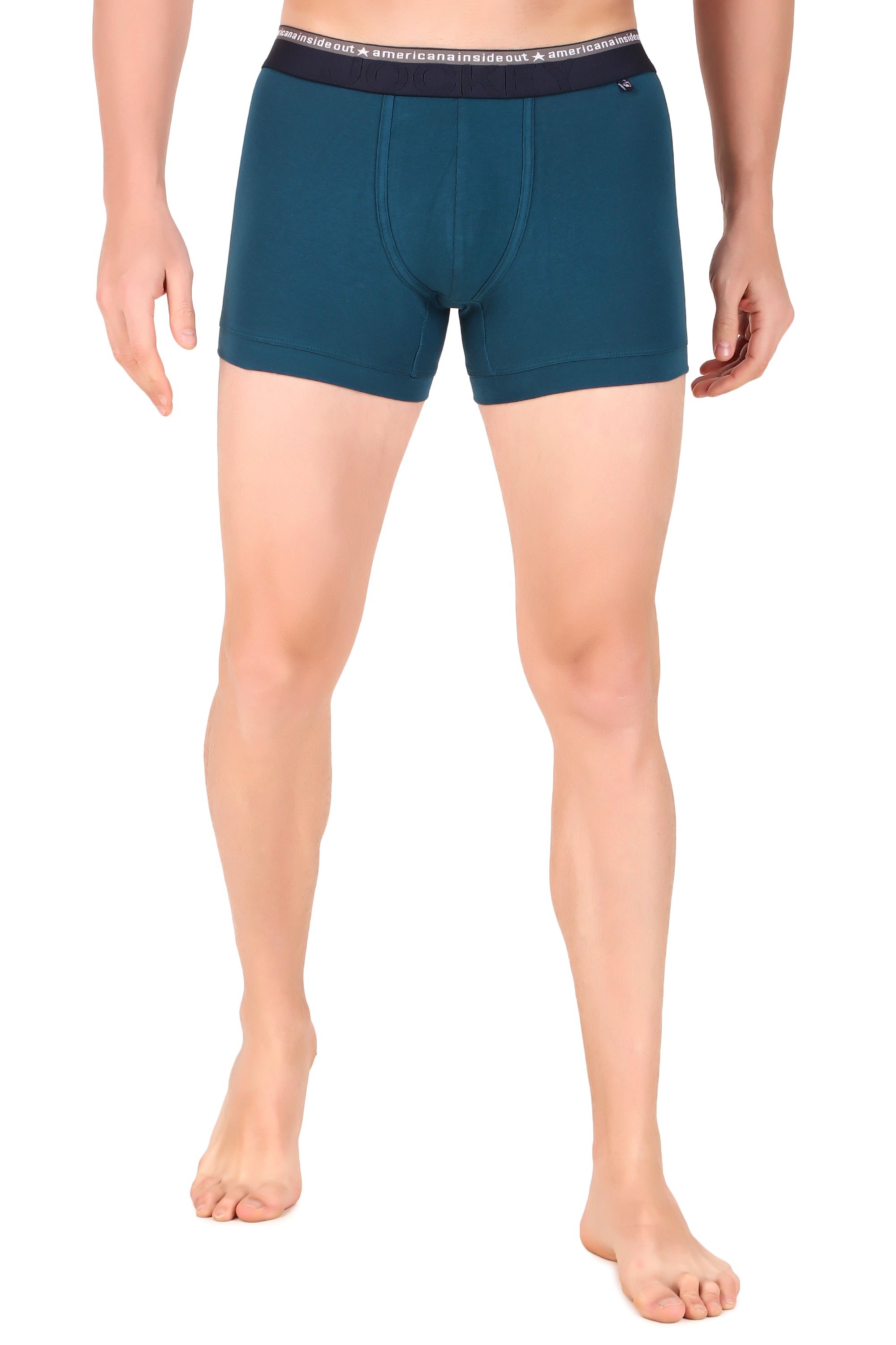 Jockey-US60 Super Combed Cotton Elastane Stretch Solid Trunk with Ultrasoft Waistband