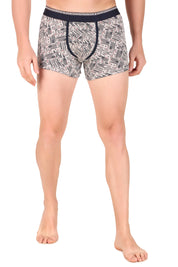 Jockey-US63 Super Combed Cotton Elastane Stretch Printed Trunk with Ultrasoft Waistband