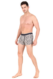 Jockey-US63 Super Combed Cotton Elastane Stretch Printed Trunk with Ultrasoft Waistband