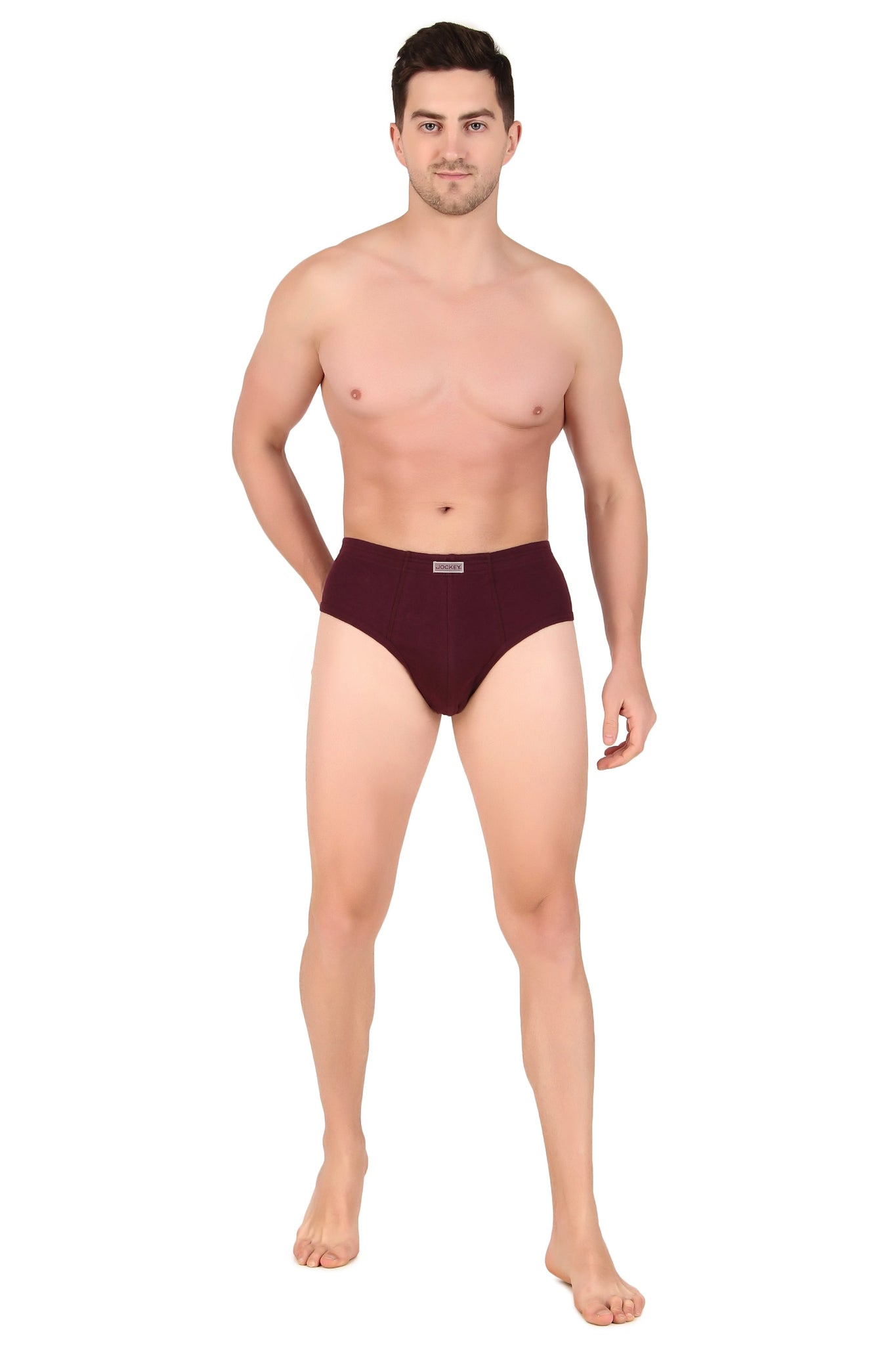 Jockey-1009 Super Combed Cotton Rib Solid Brief with StayFresh Treatment