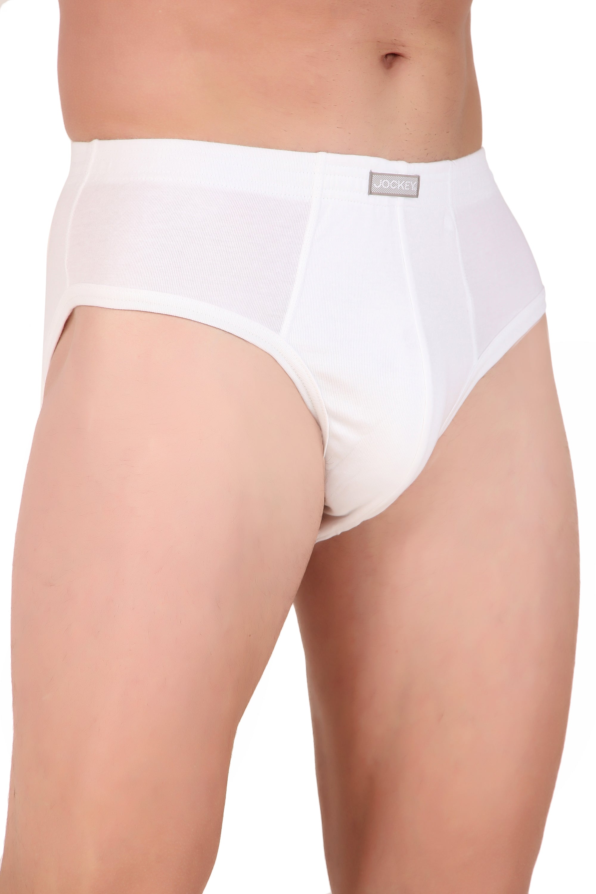 Jockey-1009 Super Combed Cotton Rib Solid Brief with StayFresh Treatment