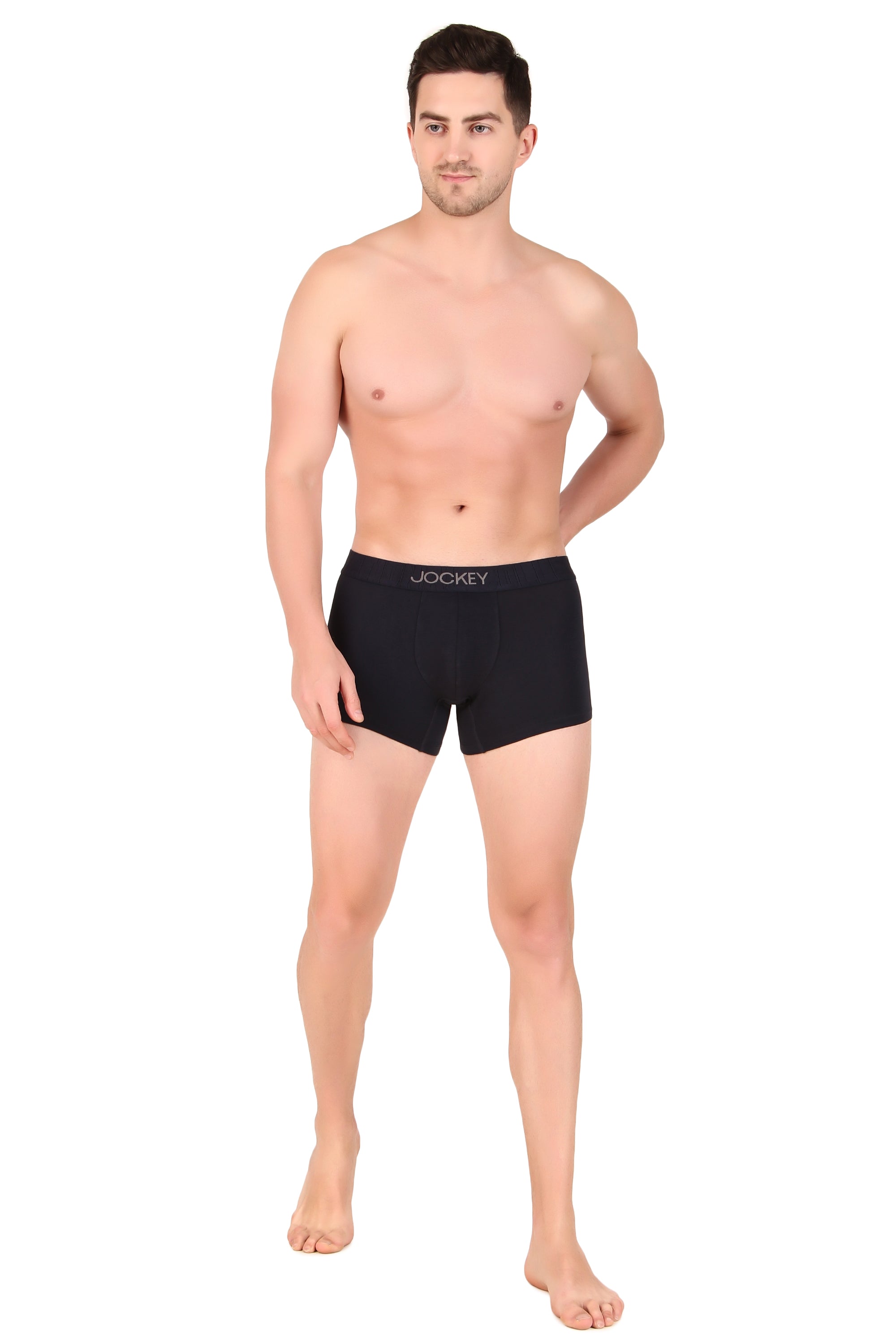 Jockey-IC32 Supima Cotton Elastane Stretch Solid Trunk with Ultrasoft Waistband