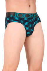 Jockey-IC29 Tactel Microfiber Elastane Stretch Printed Brief with Moisture Move Properties -ODEPR
