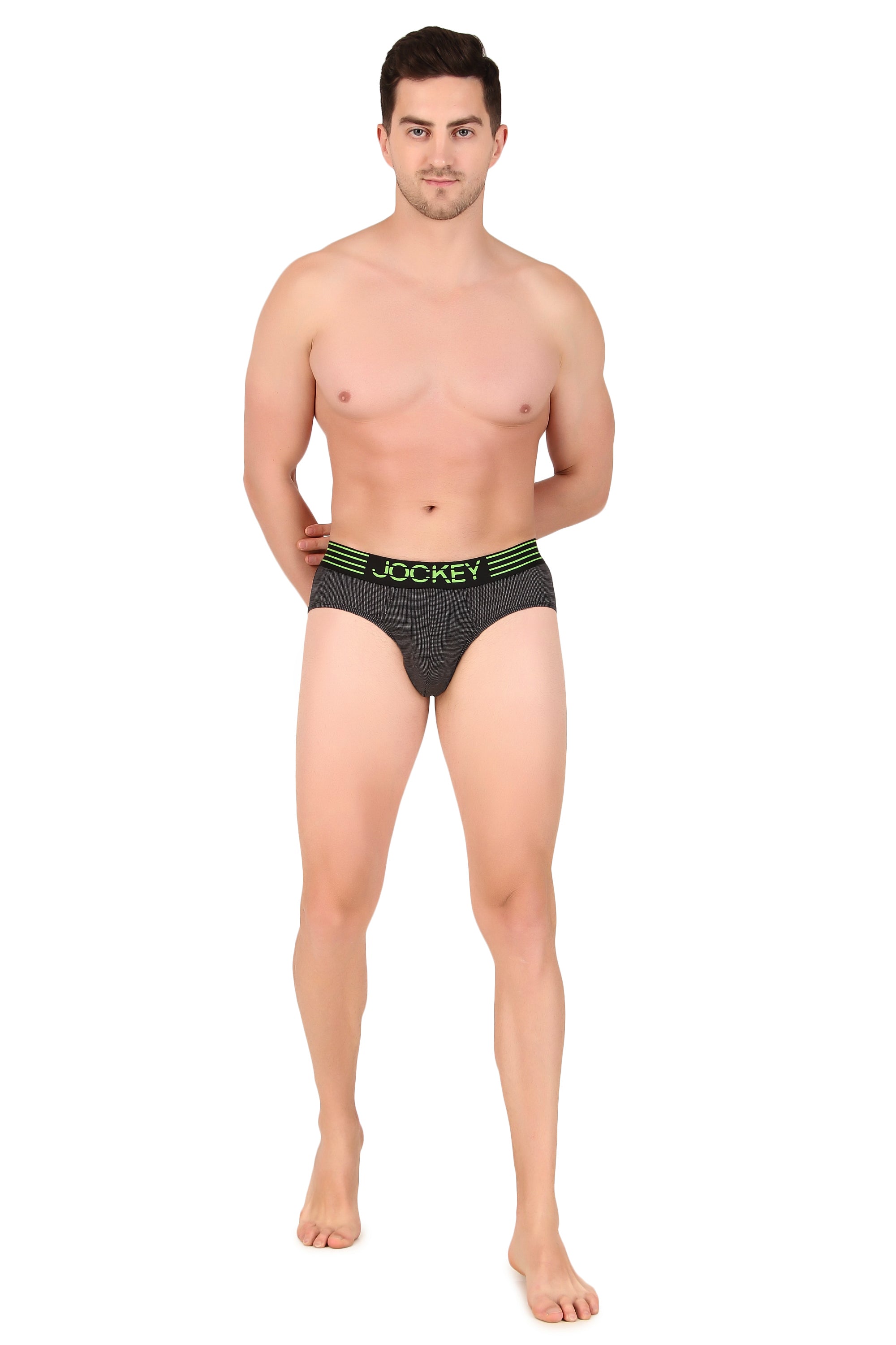 Jockey-MM04 Microfiber Mesh Elastane Stretch Performance Brief with StayDry Technology