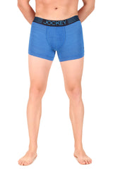 Jockey-MM05 Microfiber Mesh Elastane Stretch Performance Trunk with StayDry Technology -MVBLU