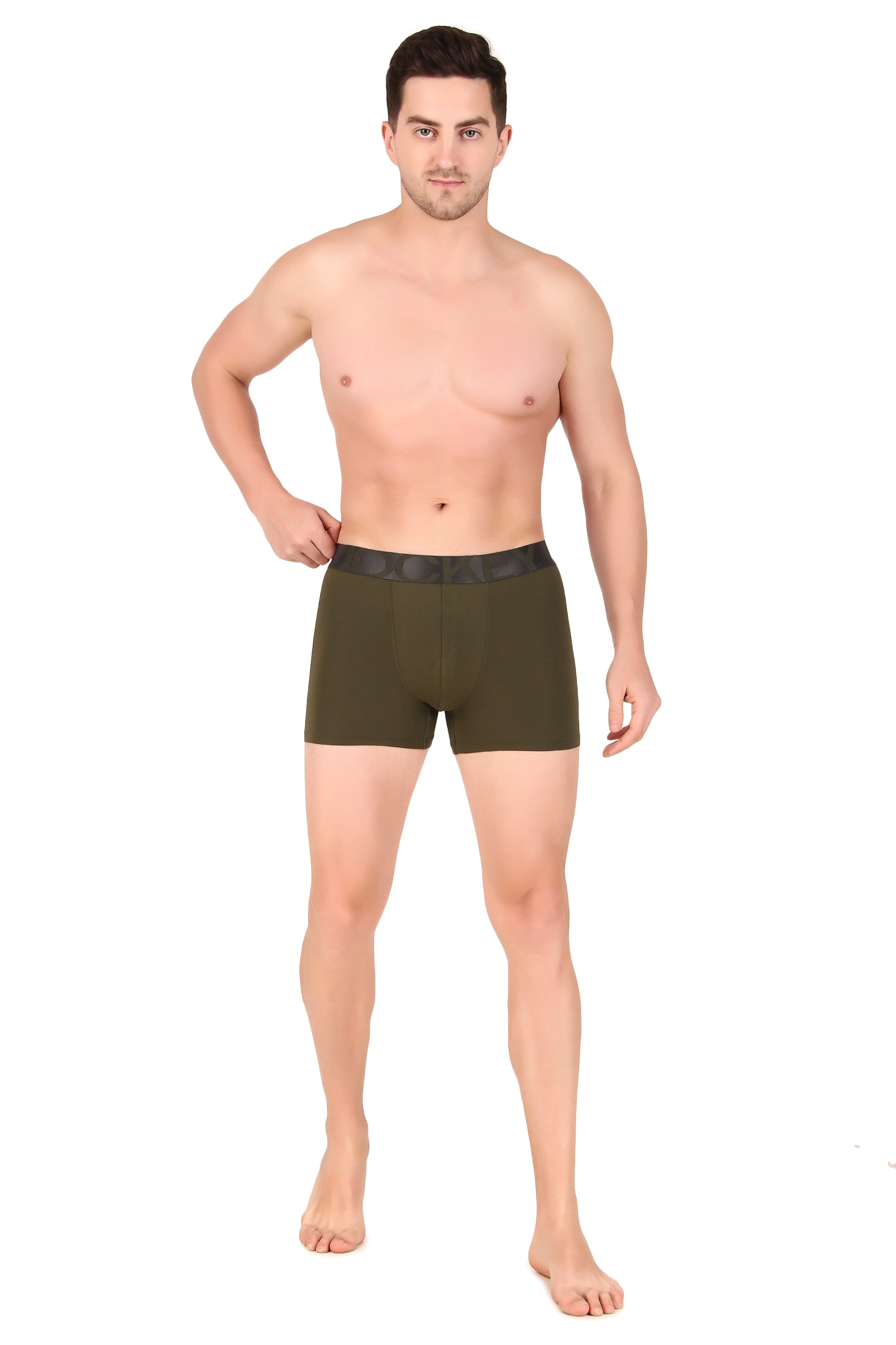 Jockey-IC28 Tactel Microfiber Elastane Stretch Solid Trunk with Moisture Move Properties