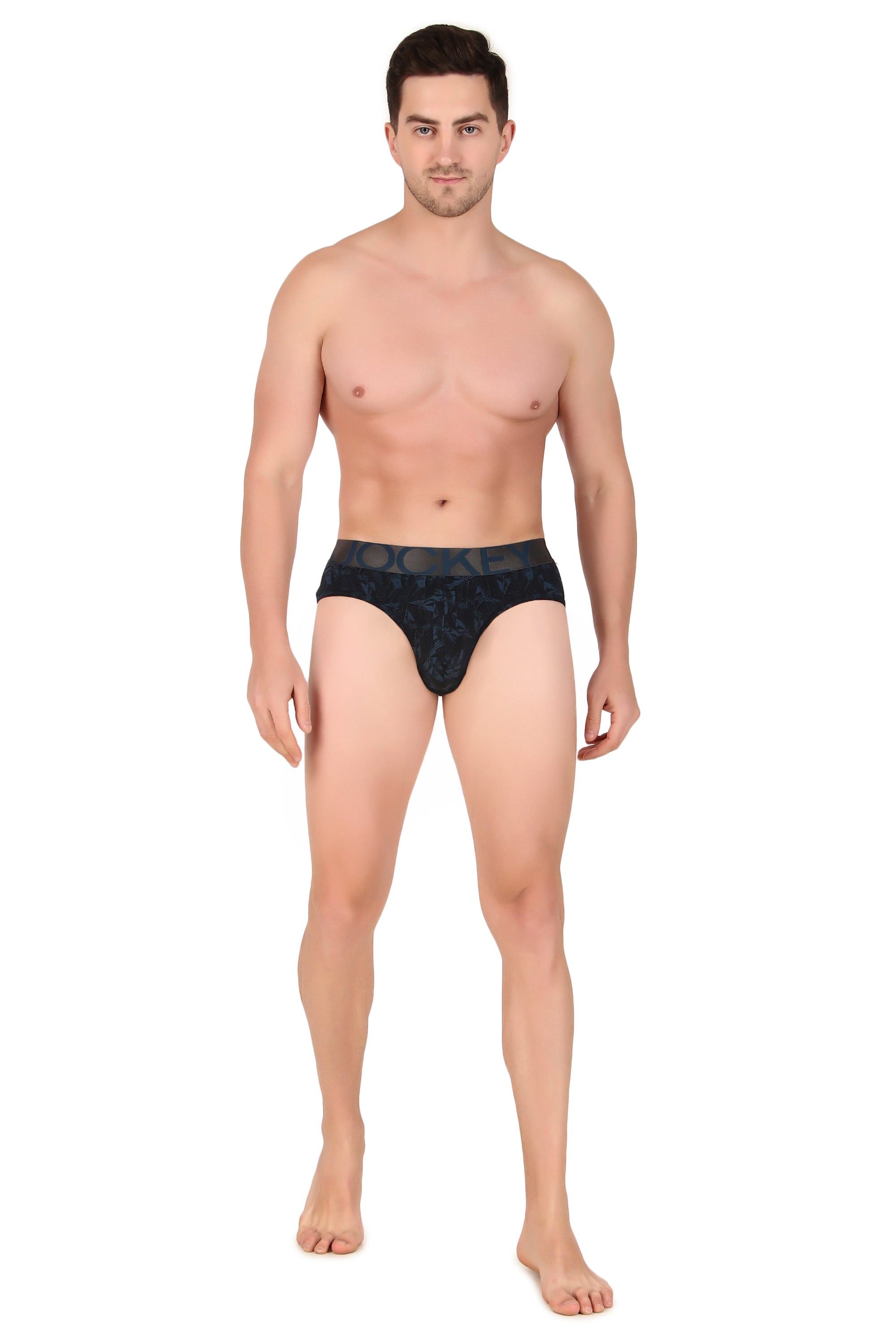 Jockey-IC29 Tactel Microfiber Elastane Stretch Printed Brief with Moisture Move Properties