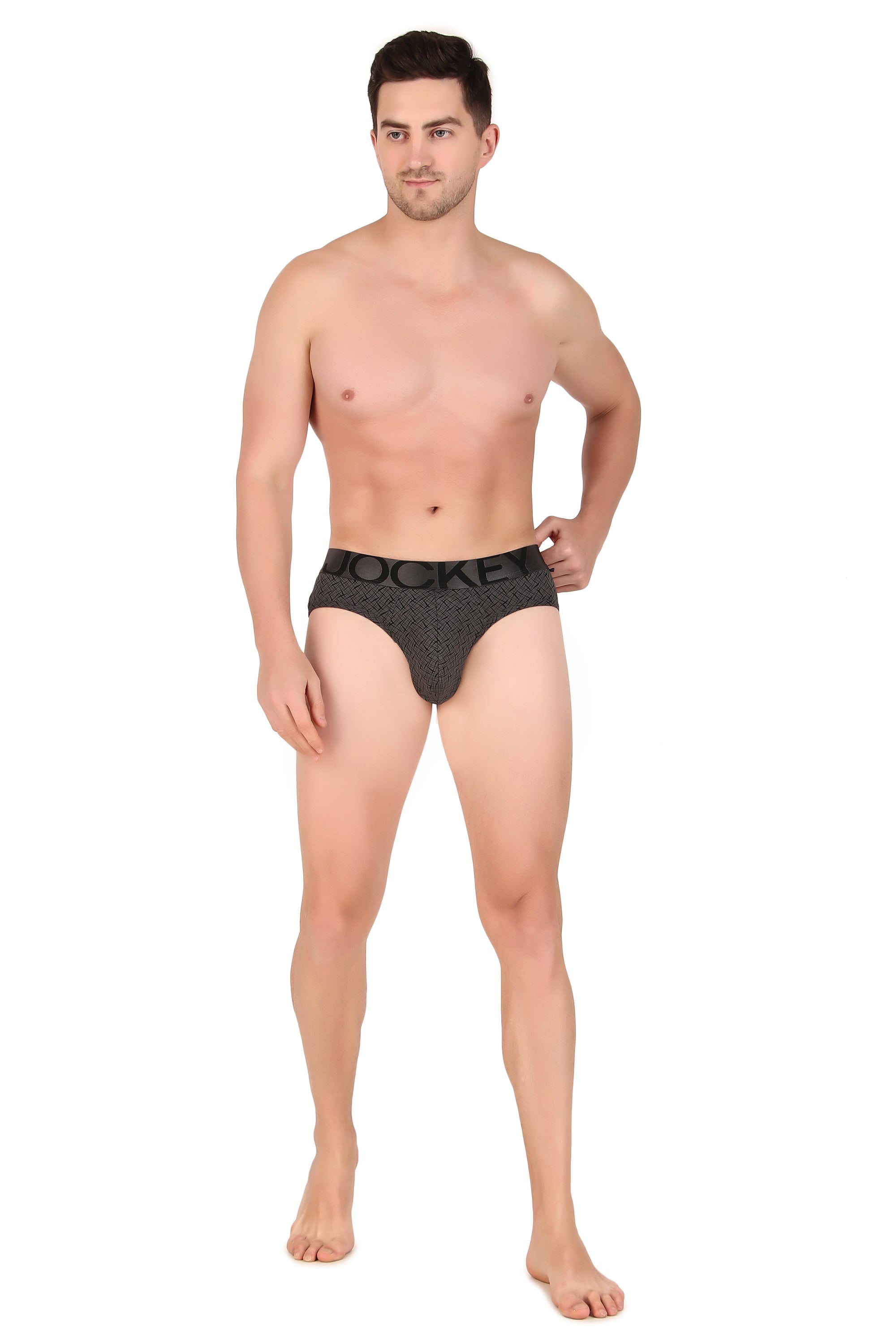 Jockey-IC29 Tactel Microfiber Elastane Stretch Printed Brief with Moisture Move Properties