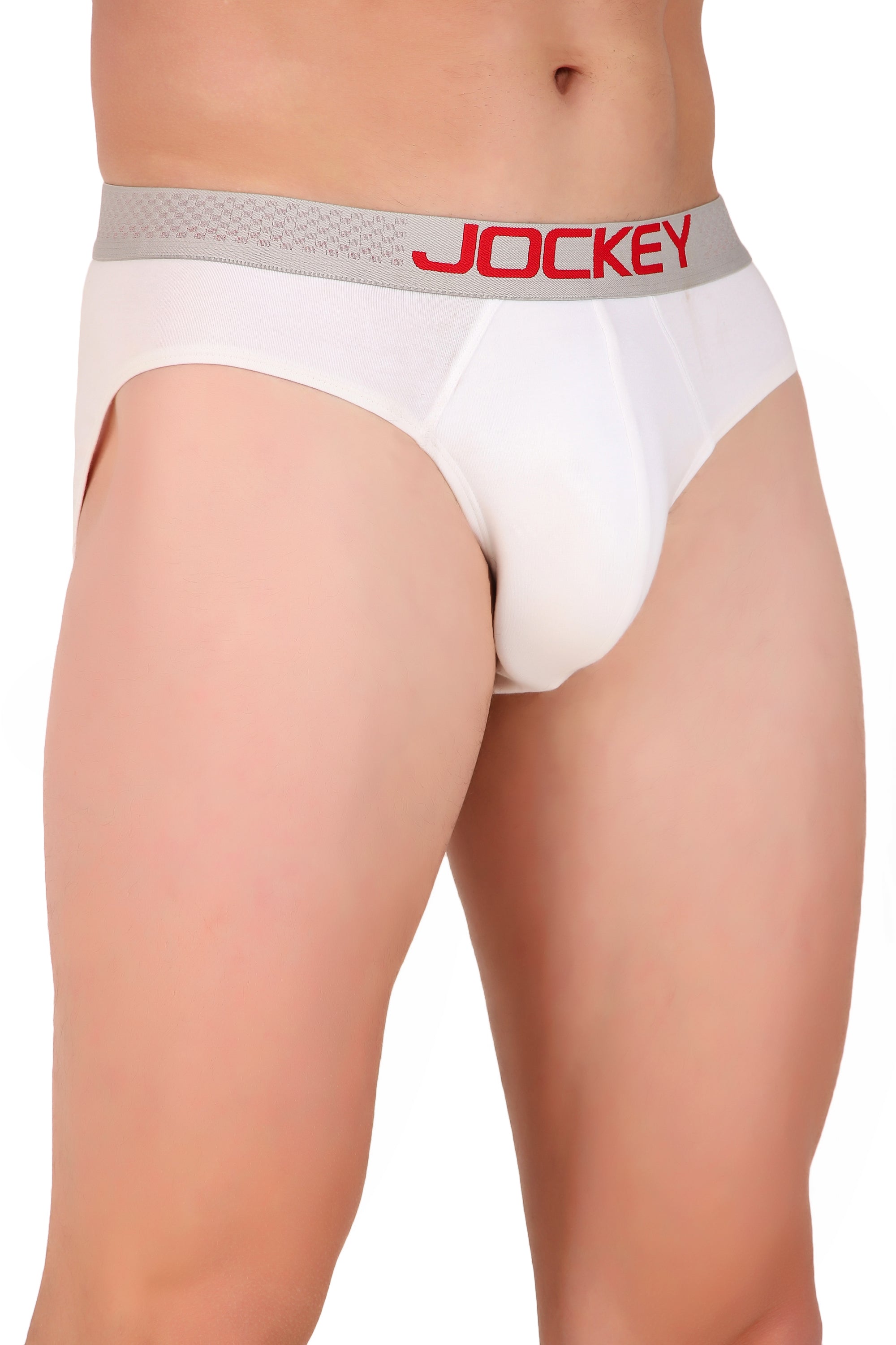 Jockey-US07 Super Combed Cotton Elastane Stretch Solid Brief with Ultrasoft Waistband