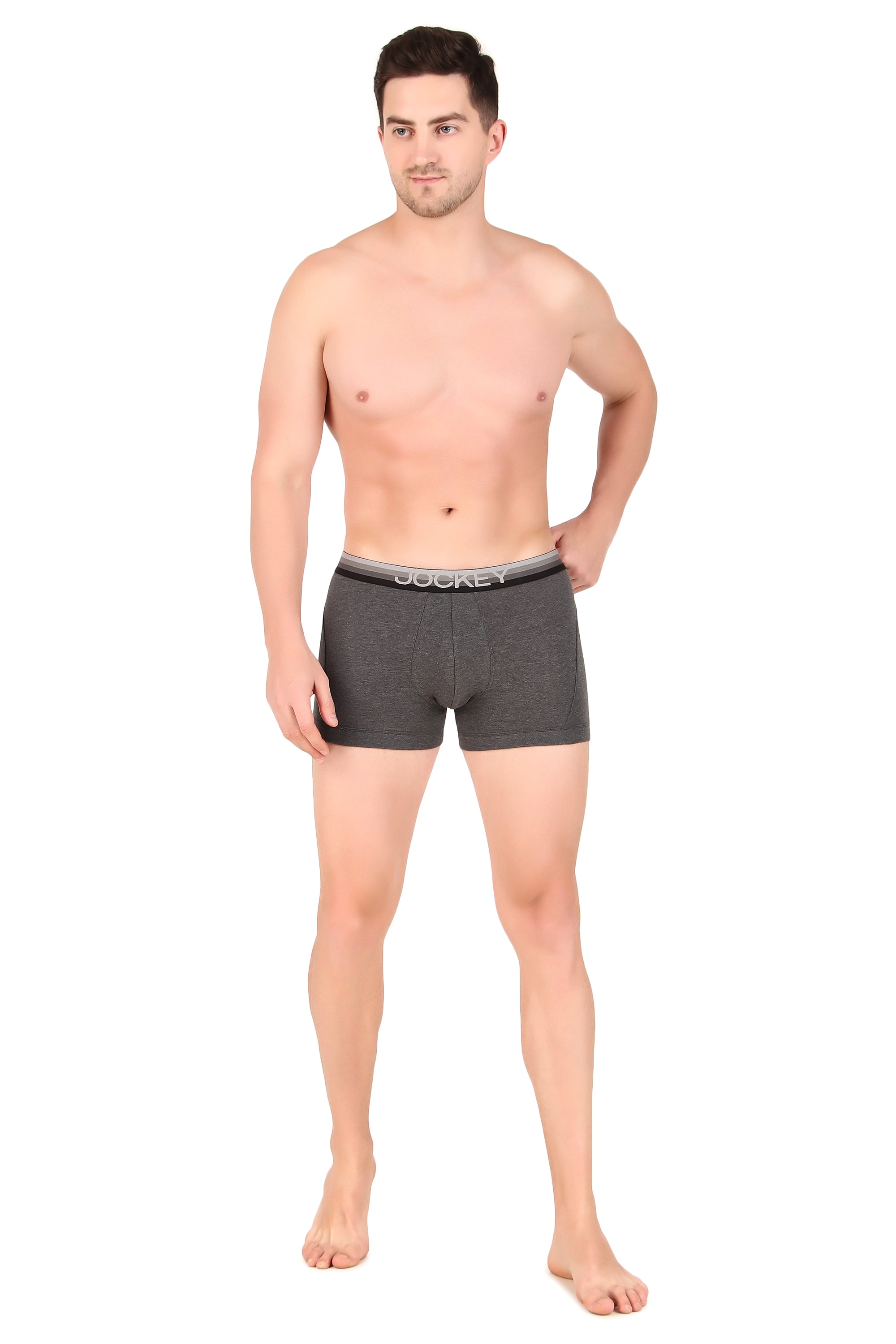 Jockey-US20 Super Combed Cotton Elastane Stretch Solid Trunk with Ultrasoft Waistband