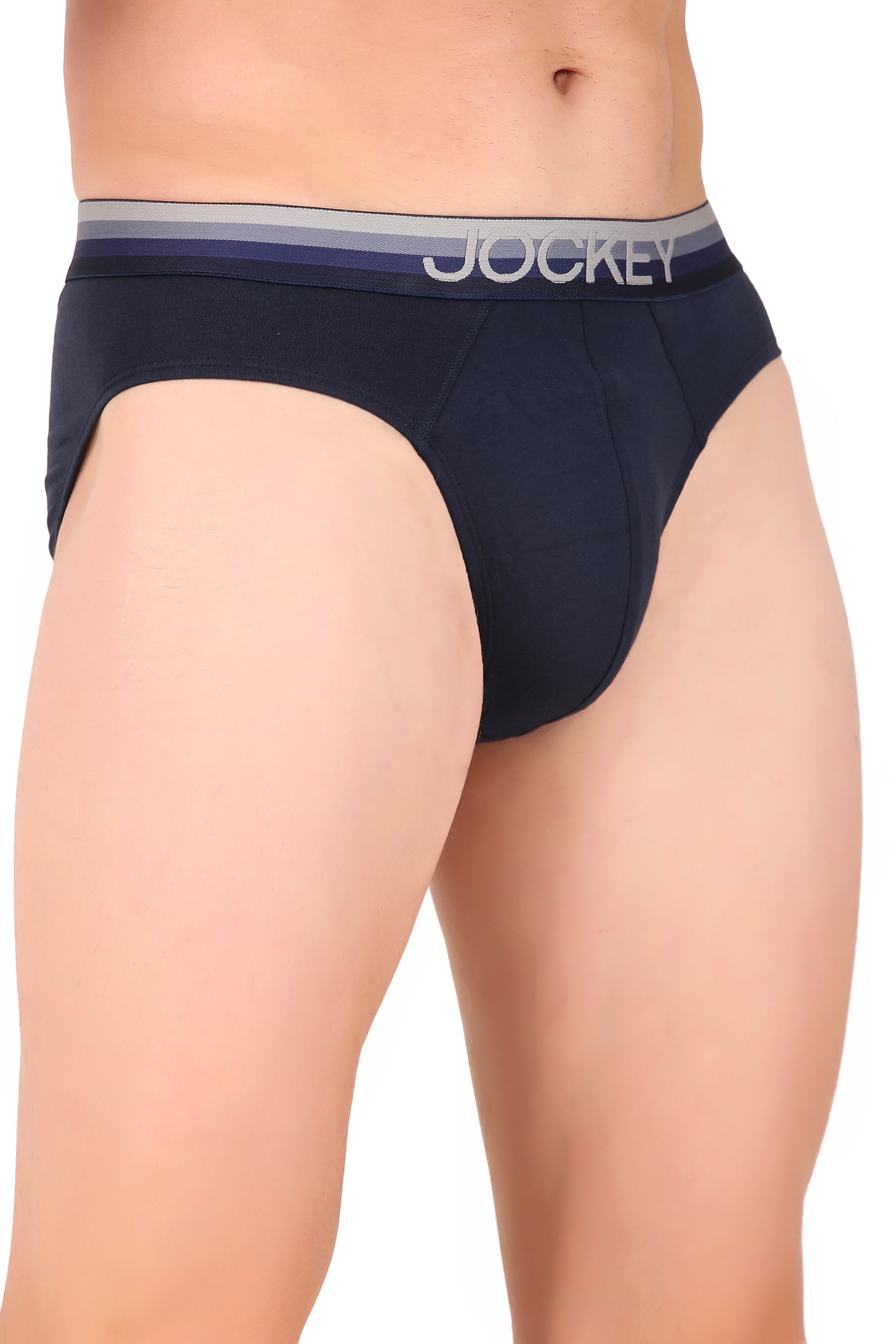 Jockey-US07 Super Combed Cotton Elastane Stretch Solid Brief with Ultrasoft Waistband