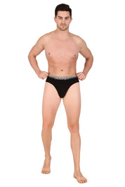 Jockey-US07 Super Combed Cotton Elastane Stretch Solid Brief with Ultrasoft Waistband