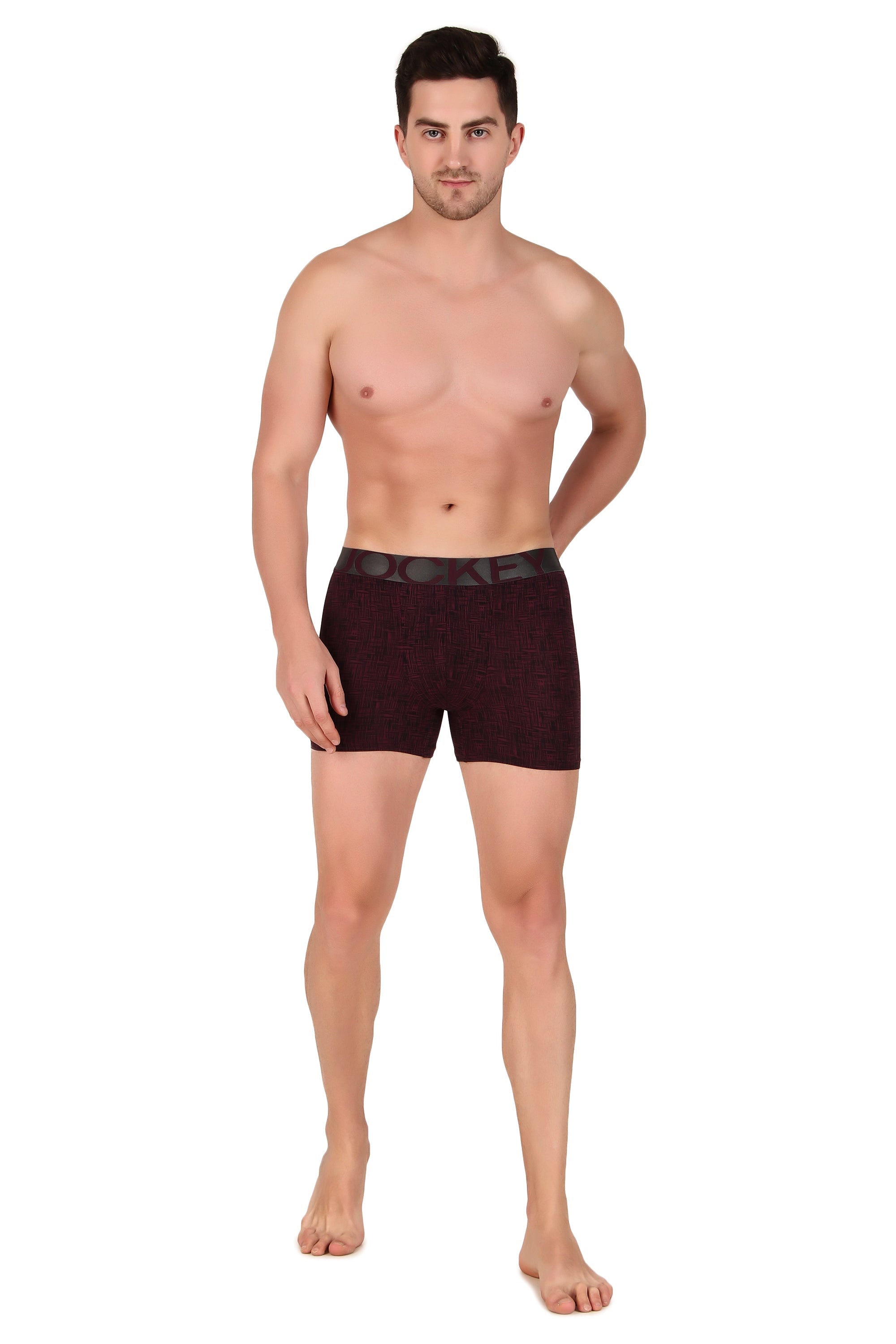 Jockey-IC30 Tactel Microfiber Elastane Stretch Printed Trunk with Moisture Move Properties