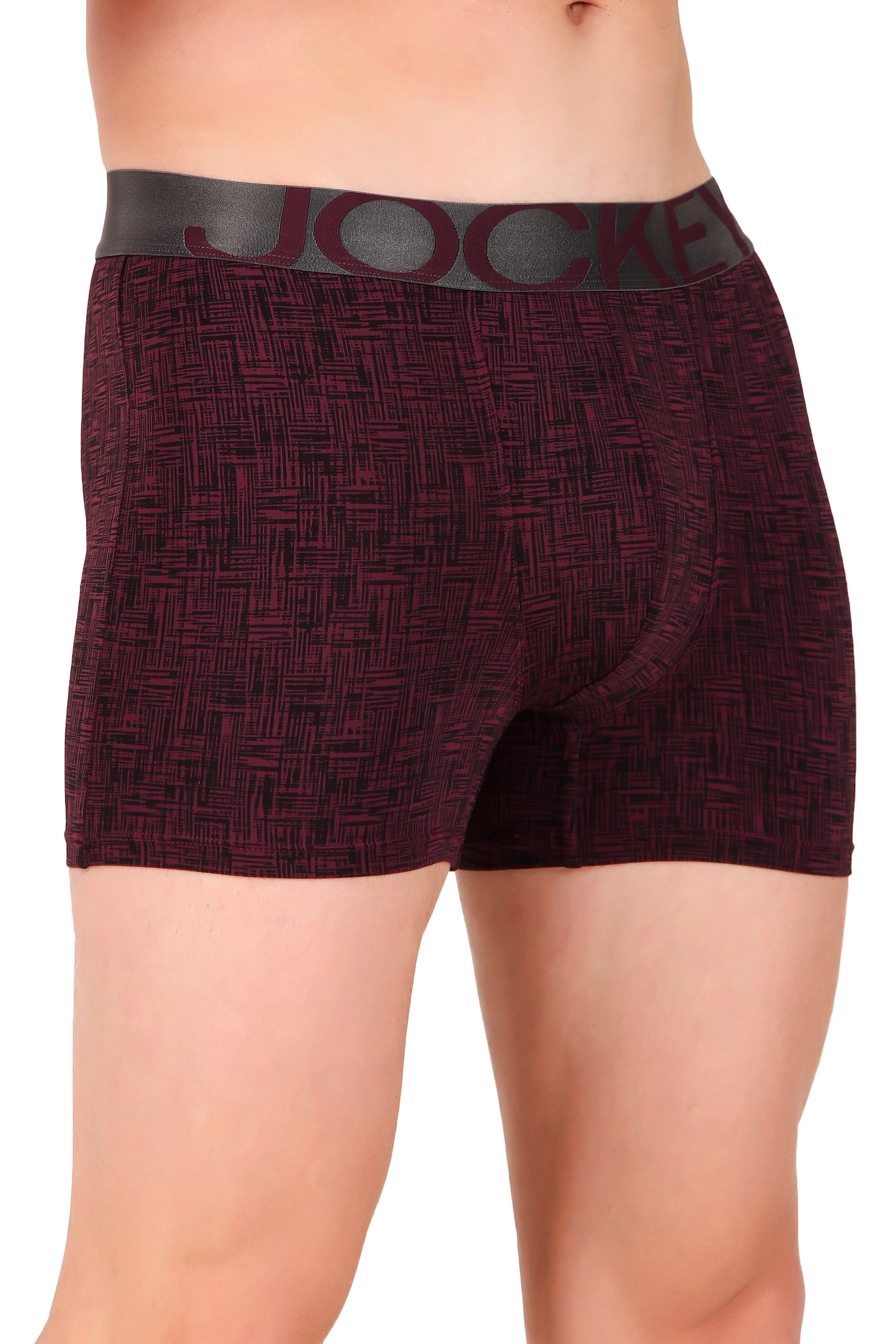 Jockey-IC30 Tactel Microfiber Elastane Stretch Printed Trunk with Moisture Move Properties