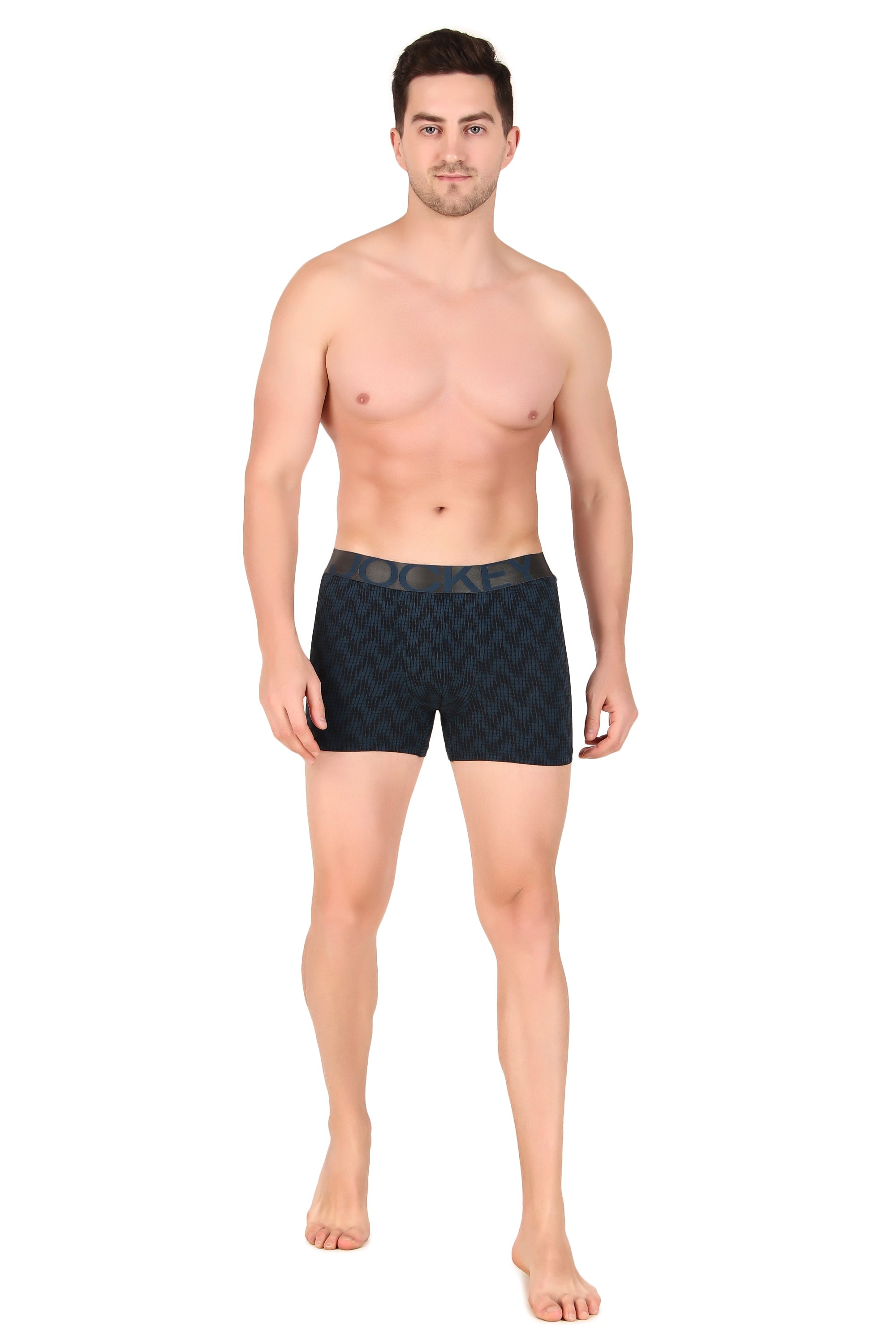 Jockey-IC30 Tactel Microfiber Elastane Stretch Printed Trunk with Moisture Move Properties