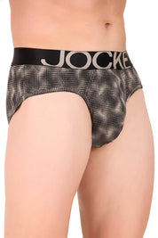 Jockey-IC29 Tactel Microfiber Elastane Stretch Printed Brief with Moisture Move Properties