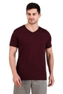 Jockey-2726 Super Combed Cotton Rich Solid V Neck Half Sleeve T-Shirt -Wintg