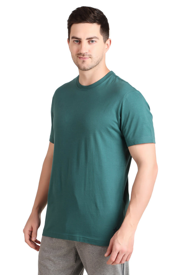 Jockey-2714 Pcgrn Super Combed Cotton Rich Round Neck Half Sleeve T-Shirt