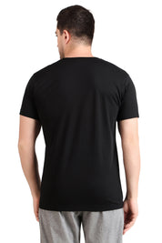 Jockey-2726 Super Combed Cotton Rich Solid V Neck Half Sleeve T-Shirt