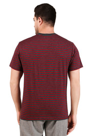 Jockey-2715 Super Combed Cotton Rich Striped Round Neck Half Sleeve T-Shirt