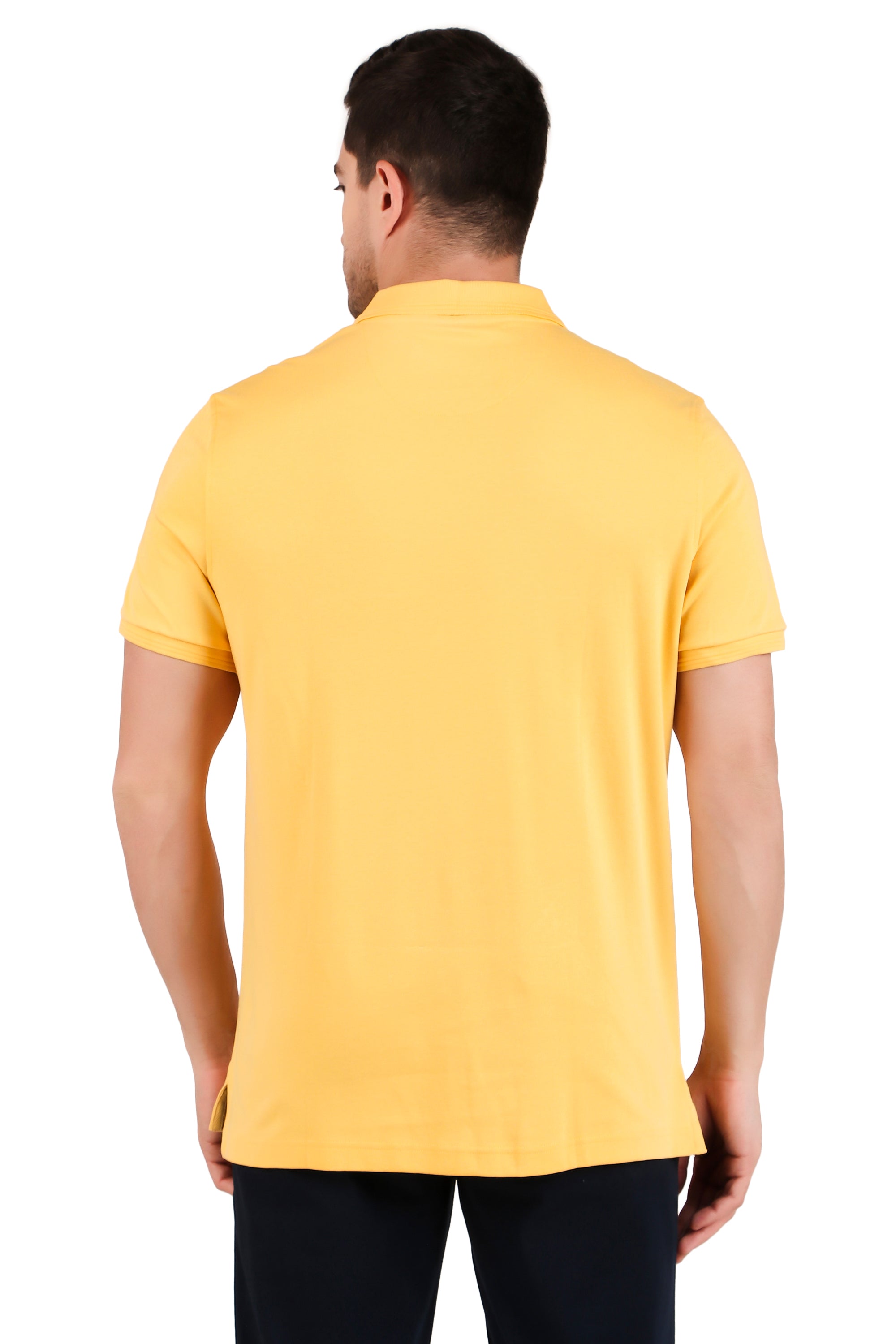 Jockey-3912 Super Combed Cotton Rich Solid Half Sleeve Polo T-Shirt