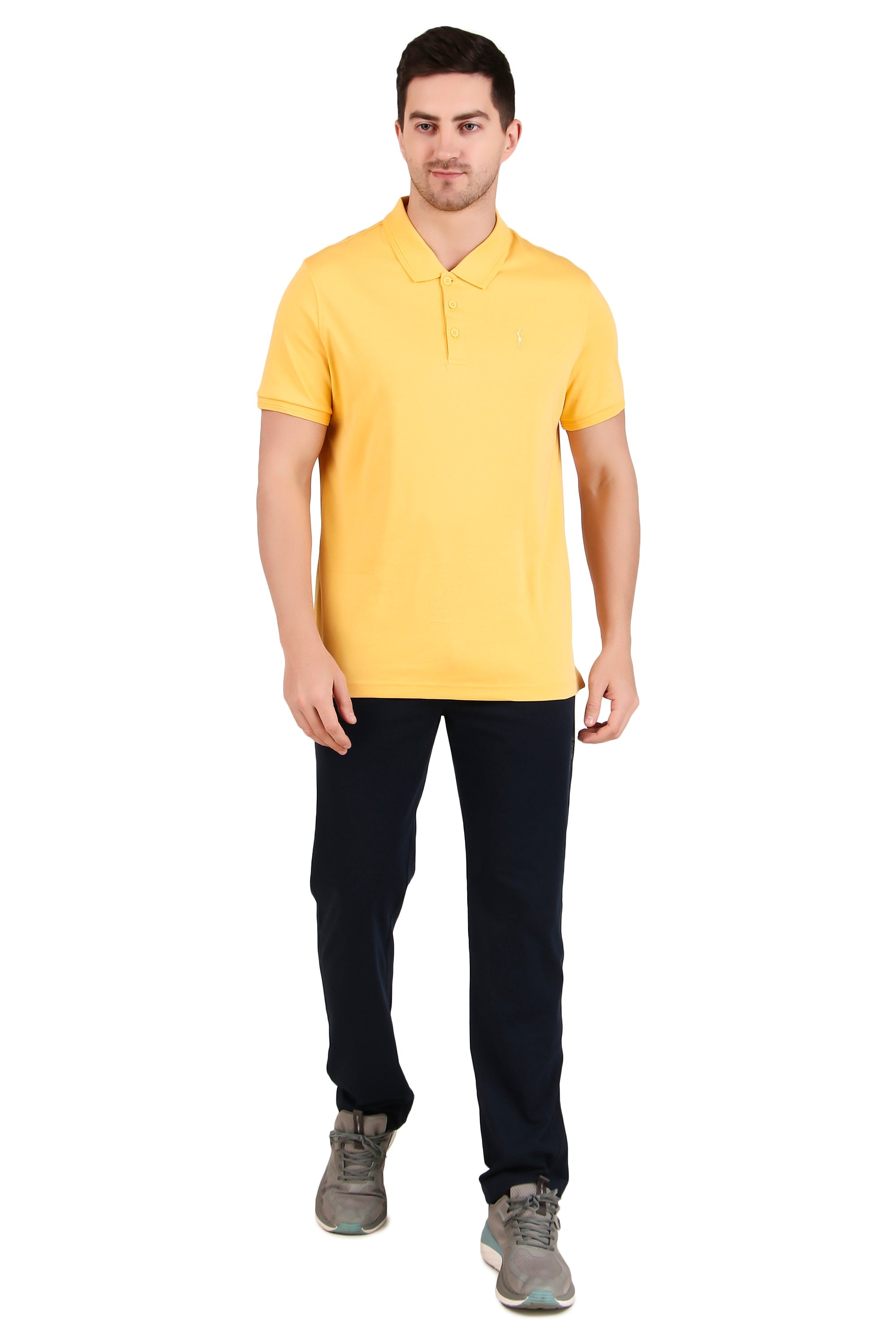 Jockey-3912 Super Combed Cotton Rich Solid Half Sleeve Polo T-Shirt