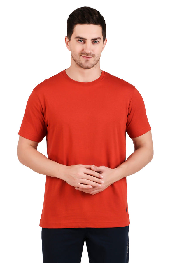 Jockey-2714 Shred Super Combed Cotton Rich Round Neck Half Sleeve T-Shirt