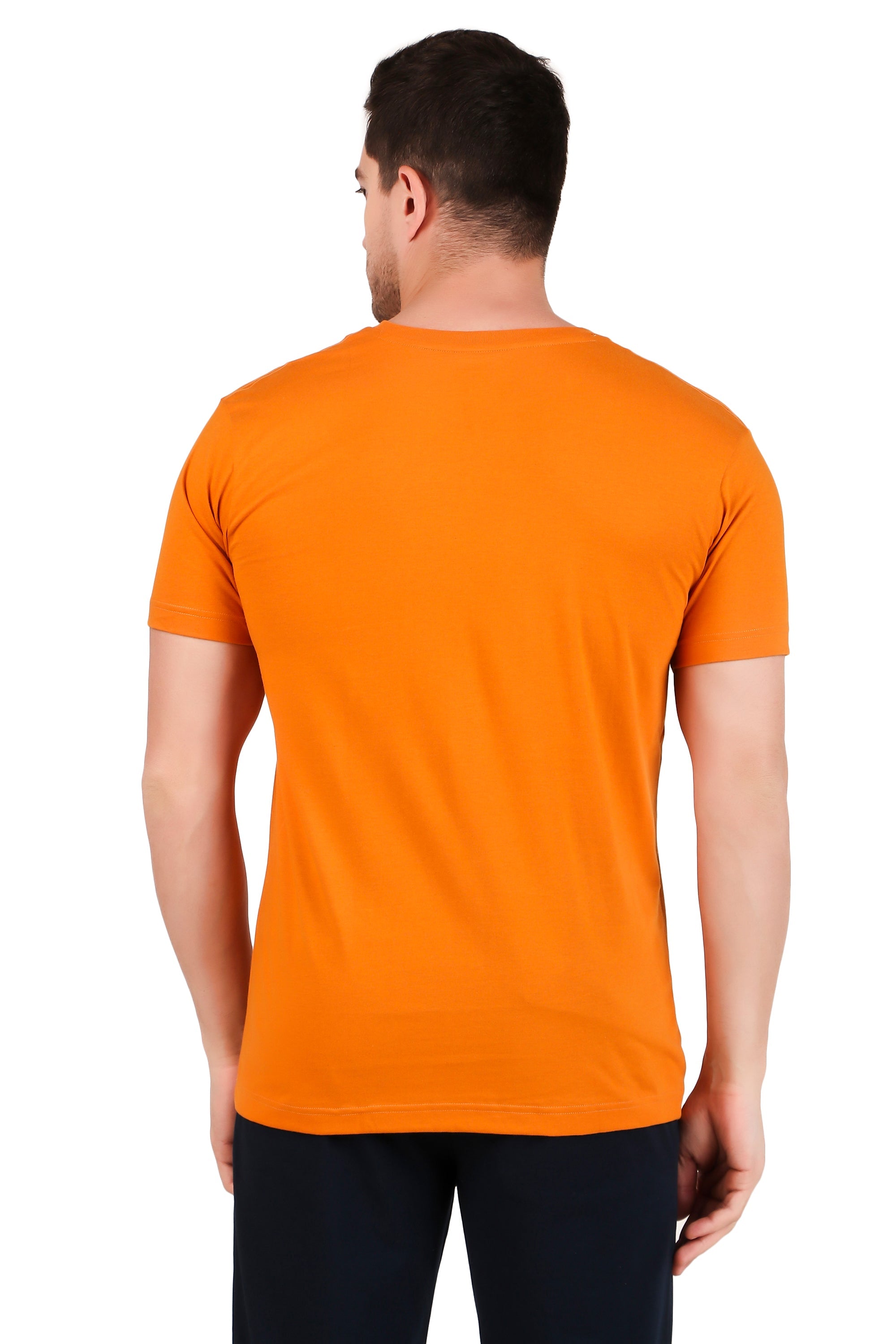 Jockey-2726 Super Combed Cotton Rich Solid V Neck Half Sleeve T-Shirt