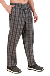 Jockey-9009 Super Combed Cotton Woven Fabric Regular Fit Checkered Pyjama with Side Pockets