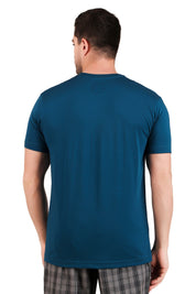 Jockey-2726 Super Combed Cotton Rich Solid V Neck Half Sleeve T-Shirt