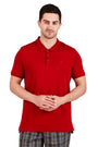 Jockey-3912 Super Combed Cotton Rich Solid Half Sleeve Polo T-Shirt -Shred