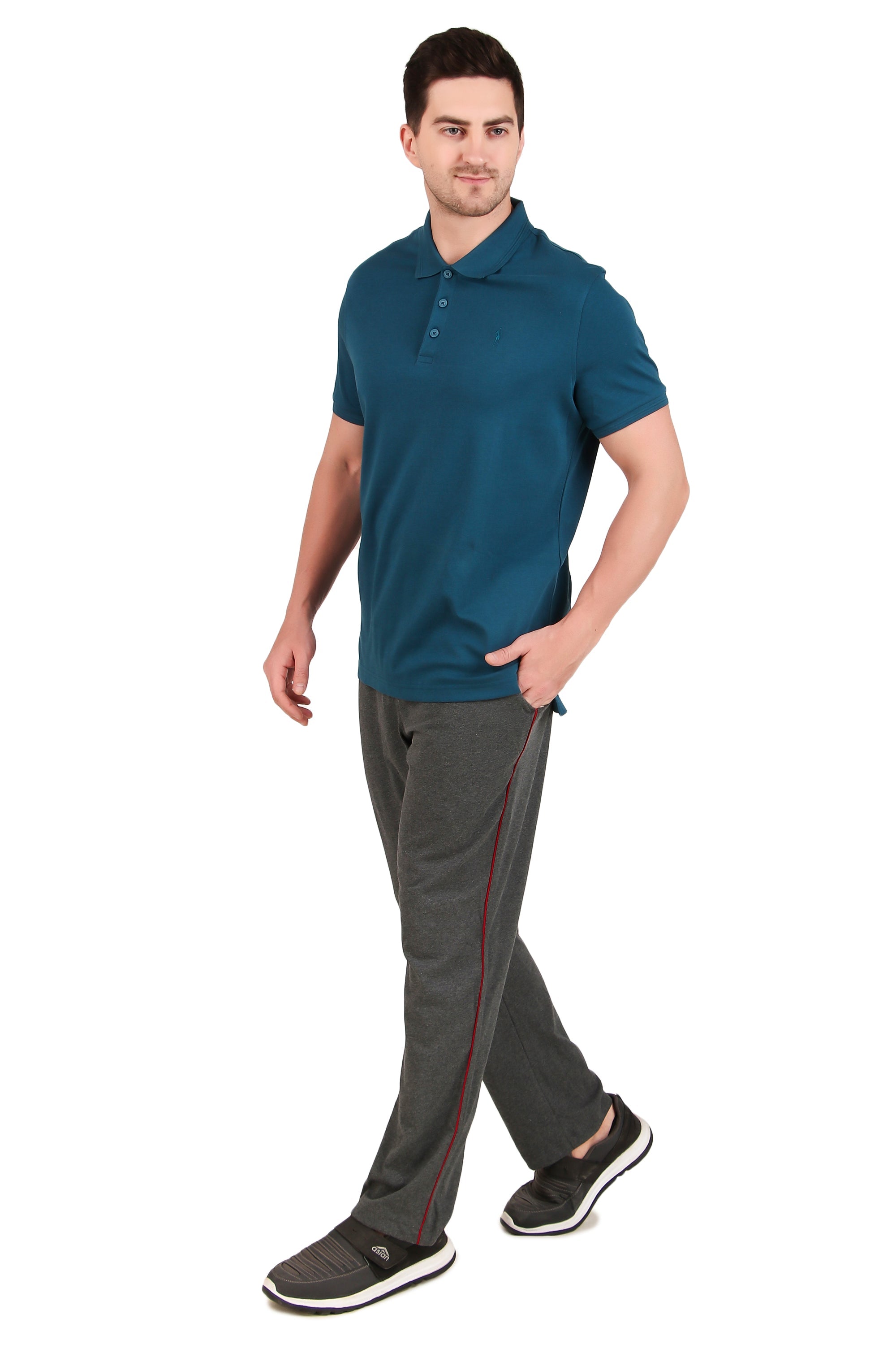 Jockey-9500 Super Combed Cotton Rich Regular Fit Trackpant with Side Pockets