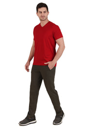 Jockey-9510 Super Combed Cotton Rich Slim Fit Trackpant with Side Zipper Pockets