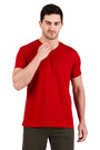 Jockey-2726 Super Combed Cotton Rich Solid V Neck Half Sleeve T-Shirt -Shred