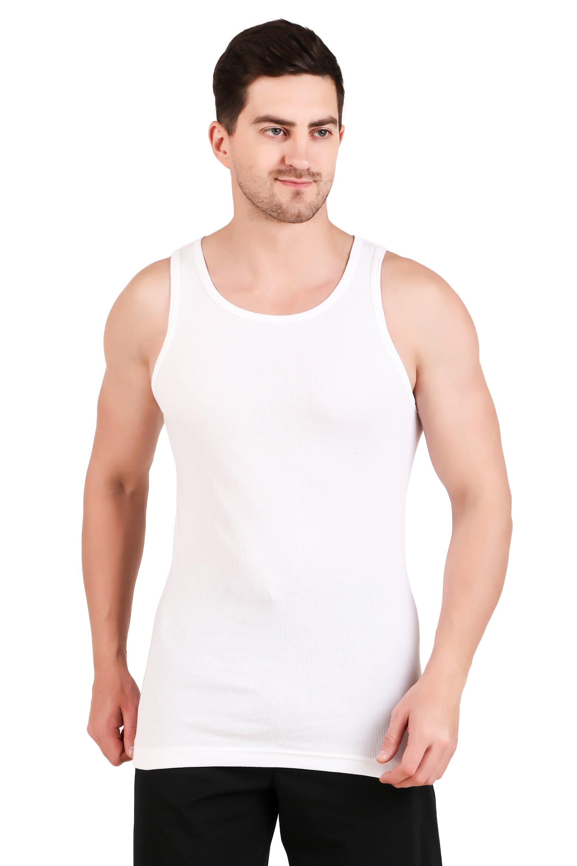 Jockey-8823 Super Combed Cotton Rib Round Neck Sleeveless Vest with StayFresh Properties