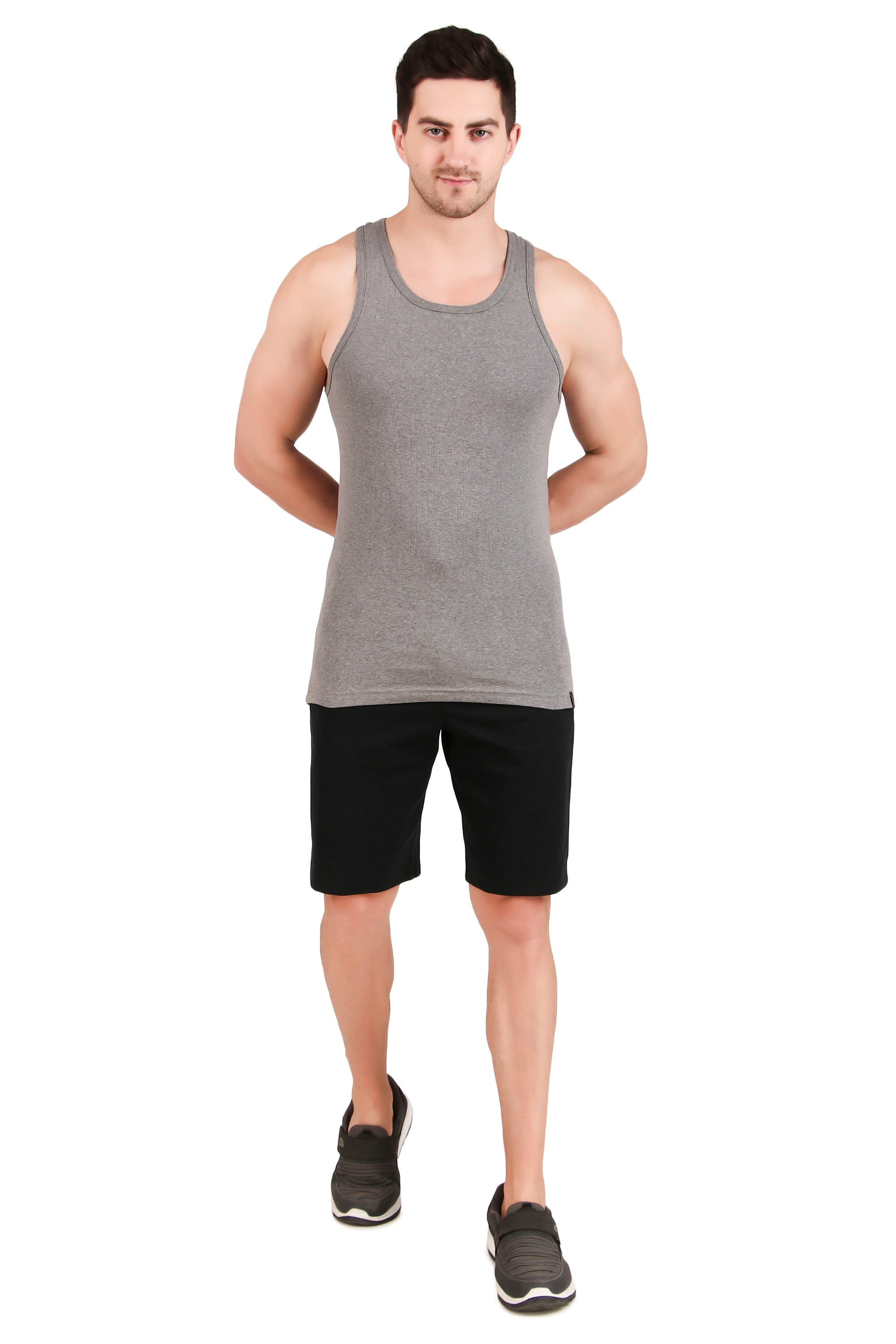 Jockey-9922 Super Combed Cotton Rib Round Neck with Racer Back Gym Vest