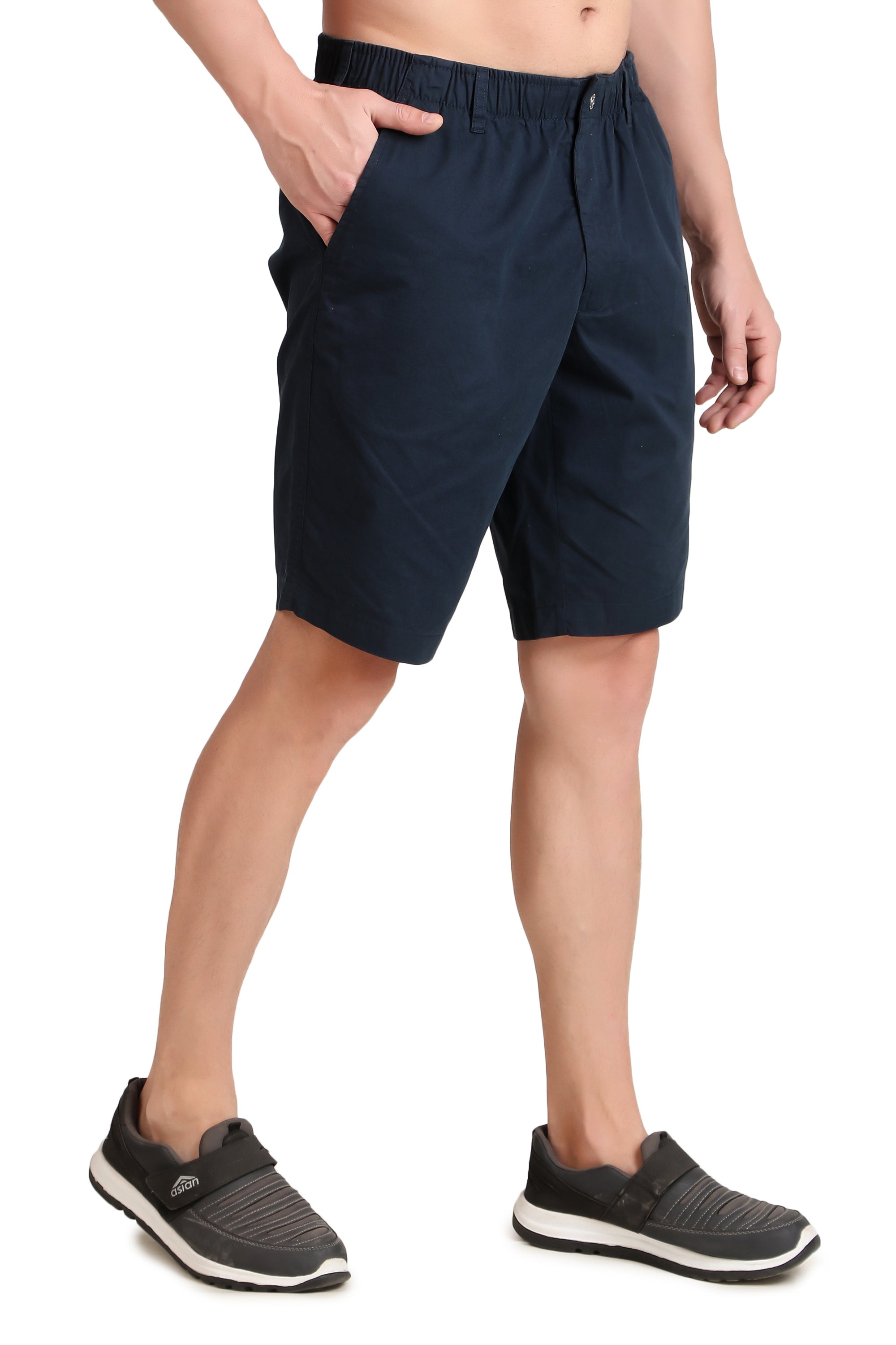 Jockey-1203 Super Combed Mercerised Cotton Woven Straight Fit Shorts with Side Pockets